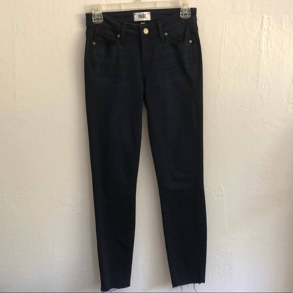 PAIGE women’s dark wash skinny jeans